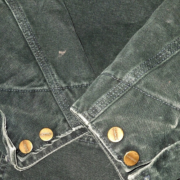 Carhartt M Large Green Chore Coat 2004 Vintage Blanket Lined Barn Coat Unisex - Picture 6 of 9